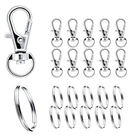 iguTrail Lot de 20 Porte-clés mousquetons
