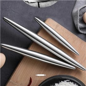 Rouleau à pâtisserie en acier inoxydable - Antiadhésif - design moderne