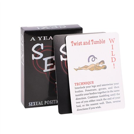 AJOHBM Jeux de Cartes Jeu Lot de 50 Cartes Cadeau pour Les Couples Cartes Magie Poker Femme coopératif ou Homme Jeu de soirée-S0