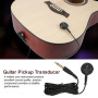 Micro Guitare Acoustique,Mini Piezo Noir Micro de Transducteur Accessoires de Guitare pour Guitare Acoustique Violon Ukelele