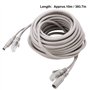 10M/393 7ft Câble Ethernet cable camera de surveillance Port RJ45, Câble DC Ethernet CCTV, Câble d'extension d'alimentation pour