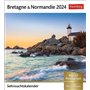 Bretagne & Normandie Calendrier 2024 53 cartes postales dans un calendrier hebdomadaire avec flair de vacances. Calendrier de ta