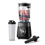 Philips Blender Series 5000 - Puissance 1200W, Bol verre, Capacité totale de 2L, 3 vitesses + Pulse, Gourde incluse, Nettoyage f