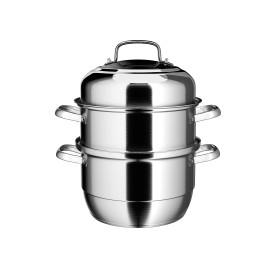 VENTION Cuiseur Vapeur INOX 28 cm, Cuit Vapeur Induction 3 Etages