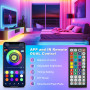 Ruban LED, 10M Flexible RGB Bande LED Decoration Chambre, Bluetooth App Contrôle Synchroniser avec Rythme de Musique, Led Chambr