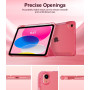 TiMOVO Coque pour iPad 11 Pouces(A16) 2025, iPad 10ème Génération 10,9 Pouces 2022 avec Porte-Stylet, Légère & Mince Étui Arrièr