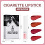 4 PCS Rouge à Lèvres,Set Rouge À Lèvres Mat,Mat Velours,Imperméable Longue Durée,Maquillage pour les lèvres longue durée pour et