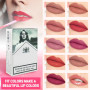 10 PCS Rouge à Lèvres,Rouge À Lèvres En Forme De Cigarettes,Set Rouge À Lèvres Mat,Mat Velours,Imperméable Longue Durée,maquilla