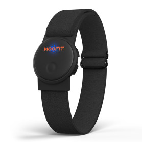 moofit HW401 Cardiofrequencemetre Brassard Rechargeable, Support Bluetooth/Ant+, Étanche IP67 Capteur Fréquence Cardiaque Poigne