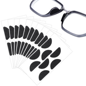 Lot de 80 plaquettes de nez autocollantes - Antidérapantes - En mousse souple - Antidérapantes - Pour lunettes de soleil