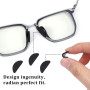 Lot de 80 plaquettes de nez autocollantes - Antidérapantes - En mousse souple - Antidérapantes - Pour lunettes de soleil