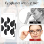 Lot de 80 plaquettes de nez autocollantes - Antidérapantes - En mousse souple - Antidérapantes - Pour lunettes de soleil