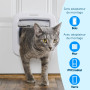 PetSafe Chatière à Puce électronique, accès sélectif pour Votre Chat, empêche Les étrangers d'entrer, Installation Facile, Chats