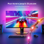 Nanoleaf Ruban LED Zigzag Pour Écran PC 32 Pouces Gaming, Bande Lumineuse RGB Connectée USB-C Découpable de 2,5M Avec Synchronis