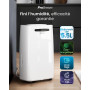 Pro Breeze Déshumidificateur Compresseur 20L/jour pour pièces jusqu'à 30 m² - 4 modes, Sèche-linge, Drainage continu, Minuterie 