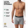 DANISH ENDURANCE Lot de 3 Boxers élastiques en Coton pour Homme