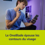 Philips OneBlade First Shave lame, pour tous les modèles OneBlade et OneBlade Pro, pour peau très sensible du visage, 1 pièce (m