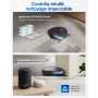 ECOVACS DEEBOT T80 Omni Robot Aspirateur Laveur, 18 000 Pa, Nettoyage Automatique instantané OZMO Roller, ZeroTangle 3.0, Lavage