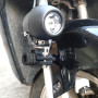 HQTS Support de Phare Moto Support de Phare Support d'Aile de Moto Phare Antibrouillard pour Trou M8/M6