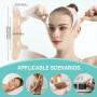 Masque Visage V-Line Refroidissant,Version Améliorée Ice-Cool,Masque Anti Double Menton Réutilisable,Bande Lifting Visage en Tis