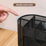 MumdoYAL Organisateur de bureau en maille métallique avec tiroir et porte-stylos pour stylos, notes adhésives, agrafeuses, tromb