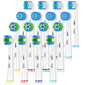 Qitizu Brossette Compatible avec Braun Oral-b, Têtes de Rechange pour Brosse à Dents Electrique Oral-b, Inclure Precision, Floss