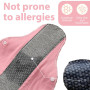 OYZOQ Lot de 4 protege slip lavable, serviettes hygiéniques lavables en graphène pour les règles, anti-fuites pour femmes et fil