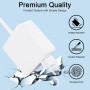 SCOVEE Chargeur MacBook Pro T-Tip 60W, Adaptateur T-Tip 60W Rapide Compatible avec Mac Book Air& Mac Book Pro 11''et13'' Pouces 
