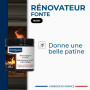 STARWAX Rénovateur fonte pour poêle et cheminée 200ml - Idéal pour rénover les supports en fonte, acier.., Noir