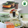 FoodSaver Appareil de mise sous vide portatif et sans fil | avec station de chargement | Machine sous vide alimentaire avec 1 ré