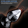 BDSMAGE 3 Tailles de Plugs Anaux Gros plug anal Transparents avec Ventouse De Base Puissante, Plug Anal Lavable Masseur Prostate