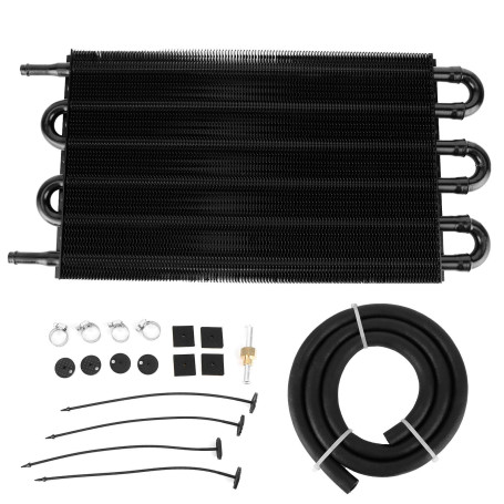 Leapiture Kit de Refroidissement d'huile Moteur de Transmission à 6 rangées de Voiture, radiateur de Refroidissement Universel à