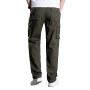 Olmecs Hommes Pantalons Elastique Coton Taille Plus Cargo Droite avec Poches Printemps/Automne