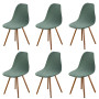Housse de Chaise Scandinaves Lot de 2, Extensible Housse de Chaise de Salle à Manger, Polaire Vert Universelle Couverture de Cha