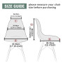 Housse de Chaise Scandinaves Lot de 2, Extensible Housse de Chaise de Salle à Manger, Polaire Vert Universelle Couverture de Cha