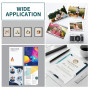 Ditwis 200 Feuilles Papier Photo A4 Brillant, 200 g/m² Papier d'impression adapté pour Photos, Certificats et Brochures