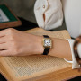 Szaikyri Classique Carrée Montre pour Femmes avec Chiffres Romains Montre de Dames Montre Carrée Femme