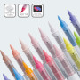 languo Lot de 240 marqueurs de peinture acrylique à pointe pinceau souple avec sac de marqueur, stylos de peinture acrylique pou