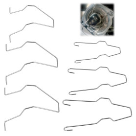 Pinces à Ressort de Retenue D'ampoule 6PCS 5ZHSFULLKIT pour H1/H3/H4/H7, Clips de Fixation en Acier de Haute Qualité, Compatible
