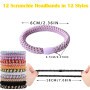 12 Pièces Elastique Cheveux Fille,12 Couleurs Disponibles Chouchou Cheveux Fille,Elastique Cheveux,élastique Cheveux en Coton Do