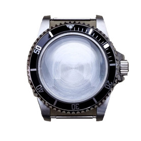 SHEAWA Coque Montre Boîtier de Rechange en Acier Inoxydable de 39,5 mm pour Montre NH35 NH36