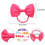 30 Pièces ChouChou Noeud Papillon Accessoires de Cheveux pour Filles,Bébé arcs élastiques à cheveux avec ruban gros-grain,pour l