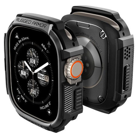 Spigen Rugged Armor Coque Compatible avec Apple Watch Ultra 2 (2023) / Ultra (2022) 49mm