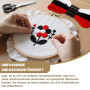 Lot de 14 brins de fil à broder noir de 120 yards en coton pour point de croix, idéal pour les bracelets d'amitié et les travaux