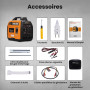 maXpeedingrods 3300W Groupe Electrogene Silencieux Inverter Essence avec Prises USB et 230V Générateur Electrique 4 Temps Genera