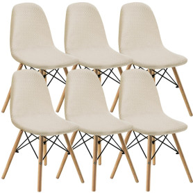 KELUINA Housses de chaises de Salle à Manger 2/4/6 Pièces Modernes médiévales pailles, Housses de chaises latérales caractéristi