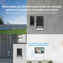 EZVIZ EP7 Interphone vidéo WiFi sans Fil Système d'interphone 2K, écran Tactile Couleur 7", Sonnette vidéo sans câble, Alimentat