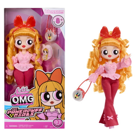 L.O.L. Surprise! OMG The Powerpuff Girls Doll - Blossom - Comprend 1 Poupée Mannequin, avec 1 Tenue et des Accessoires, Collecti