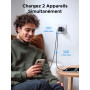 UGREEN Nexode 35W Chargeur USB C Rapide iPhone 2 Ports GaN Prise Secteur Compatible avec iPhone 16 15 14 13 12 Plus Pro Max Pixe