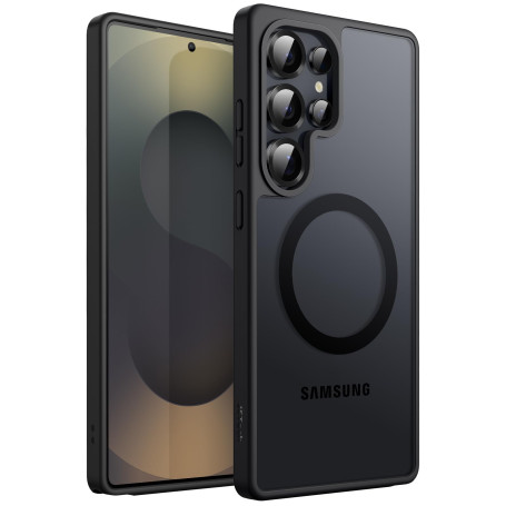 JETech Coque Magnétique pour Samsung Galaxy S25 Ultra 5G, Compatible avec MagSafe, Étui Housse Antichoc à Dos Translucide Mat (N